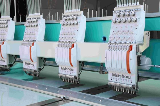 9 kim 18 đầu máy thêu phẳng tốc độ cao với hook hợp kim titan