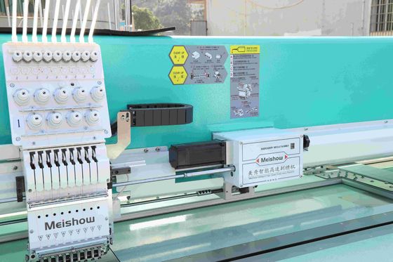 15 Máy thêu đầu tốc độ cao máy thêu phẳng máy tính 9 kim