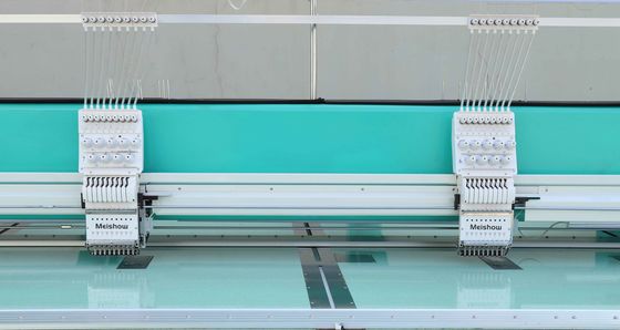 Máy thêu máy tính phẳng 12 kim Máy thêu thương mại tốc độ cao
