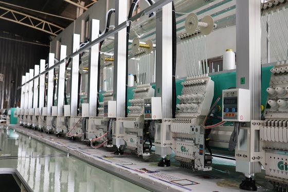 Máy thêu khung nhôm cắt laser 20 đầu khu vực tùy biến