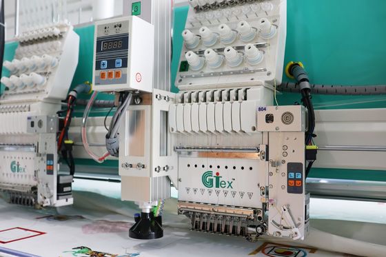Máy thêu khung nhôm cắt laser 20 đầu khu vực tùy biến