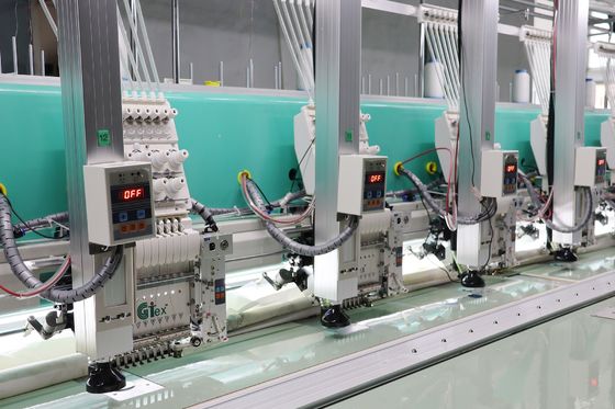 Máy thêu dây máy tính, Máy thêu cắt laser 18 đầu