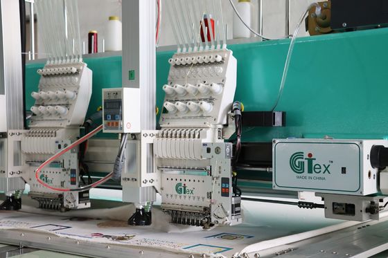 Máy thêu cắt laser máy tính tự động 15 đầu máy thêu dây