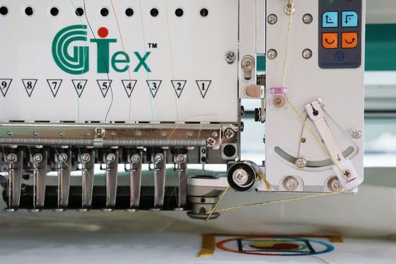 Máy thêu cắt laser máy tính tự động 15 đầu máy thêu dây
