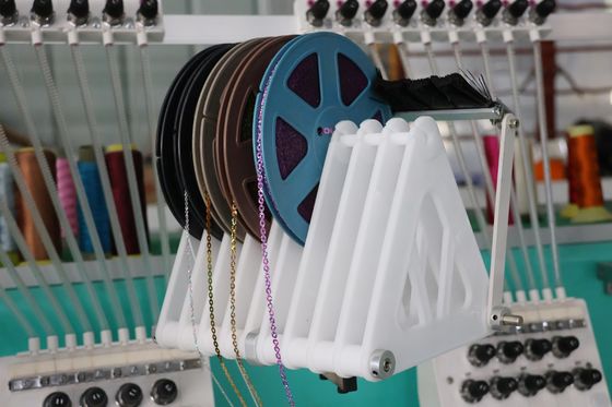 Máy thêu máy tính chuyên nghiệp 12 đầu với khung nhôm