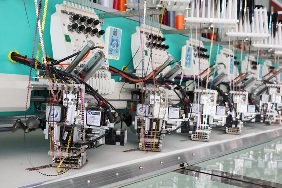 Máy tính 6 Kích thước Máy thêu giấy 9 kim 20 Đầu Thiết bị thêu