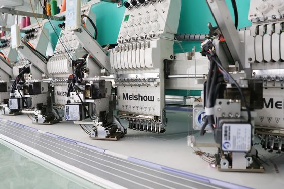Máy tính 6 Kích thước Máy thêu giấy 9 kim 20 Đầu Thiết bị thêu