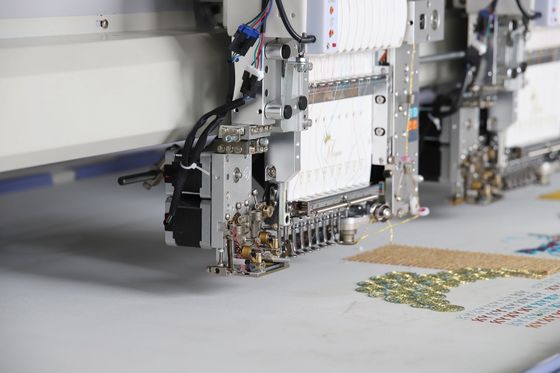 Tốc độ cao Twin Sequin thêu máy 6 đầu công nghiệp thêu máy