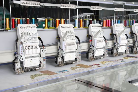 Tốc độ cao 6 đầu Máy thêu máy tính với chức năng thêu dây thừng