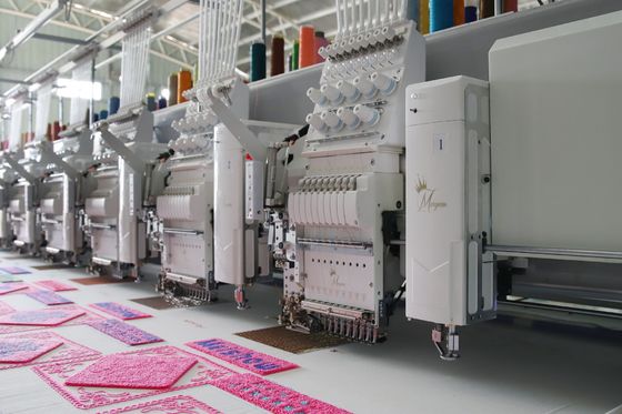 15 đầu Máy thêu khăn hỗn hợp, Máy thêu hoa mực máy tính hóa