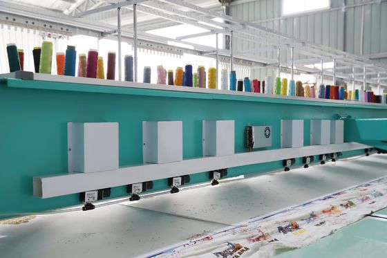 10 đầu Máy thêu một chiếc khăn giấy Máy thêu máy tính cao tốc