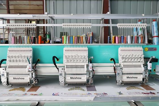 10 đầu Máy thêu một chiếc khăn giấy Máy thêu máy tính cao tốc
