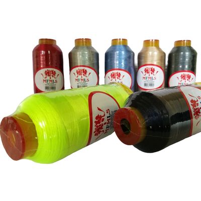 100% vải thêu polyester 120D sợi thêu máy tính