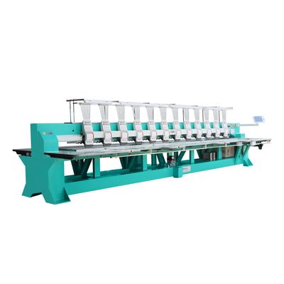 9 kim 18 đầu máy thêu phẳng tốc độ cao với hook hợp kim titan