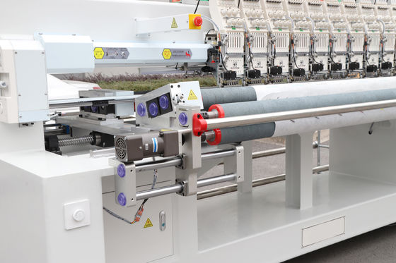 10 Đầu Quilting thêu máy 6 kim với chức năng Sequin